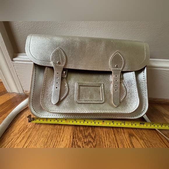 Cambridge Satchel Company silver metallic satchel. - Picture 15 of 15